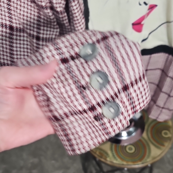 OOAK FREEPEOPLE MADONNA HOUNDSTOOTH BLAZER❤️ - Picture 6 of 8